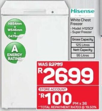 Pick n Pay Hisense White Chest Freezer offer