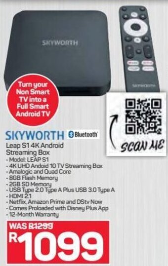 Pick n Pay Skyworth Leap S1 4K Android Streaming Box offer