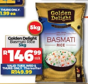 Take 'n Pay Golden Delight Basmati Rice 5kg offer