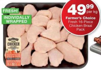 Checkers Farmer's Choice Fresh 16-Piece Chicken Braai Pack offer