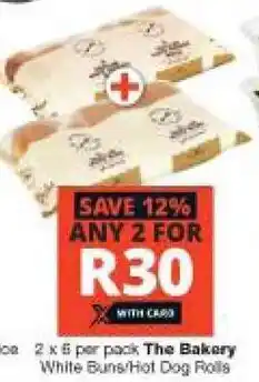 Checkers The Bakery While Buns/Hot Dog Rolls 2x6 offer