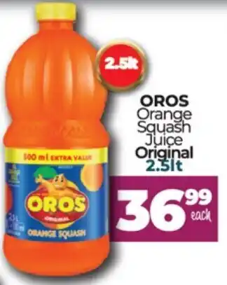 Take 'n Pay Oros Orange Squash Juice Original 2.5lt offer