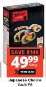 Japanese Choice Sushi Kit offer at Checkers