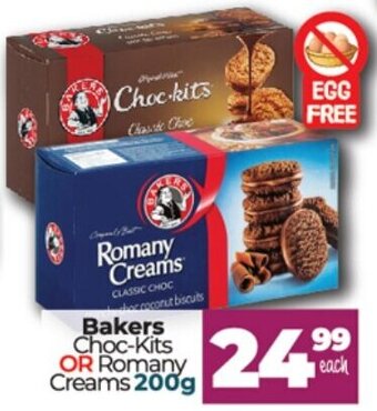 Take 'n Pay Bakers Choc-Kits or Romany Creams 200g offer