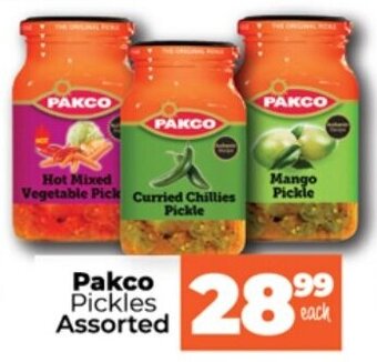 Take 'n Pay Pakco Pickles assorted offer