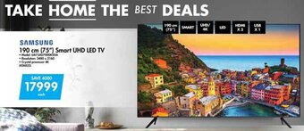 Makro Samsung 190cm 75" Smart UHD LED TV offer