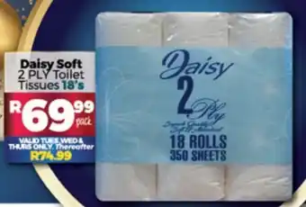 Take 'n Pay Daisy 2 Ply Toilet Tissues 18's offer