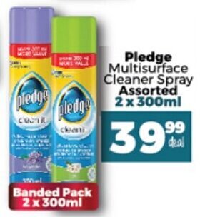 Pledge Multisurface Cleaner Spray assorted 2 x 300ml
