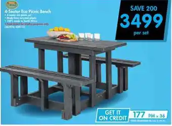 Makro 4- Sealer Eco Picnic Bench offer