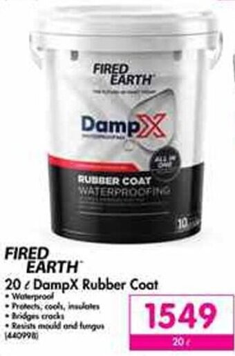 Fired Earth DampX Rubber Coat 20L