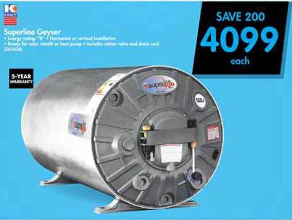 Superlina Geyser offer at Makro