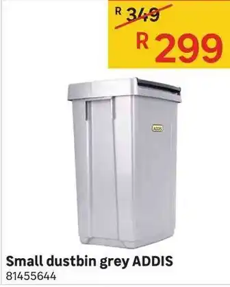 Leroy Merlin Small Dustbin Grey Addis offer