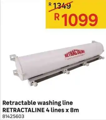 Retractable Washing Line Retractaline 4 Lines x 8m