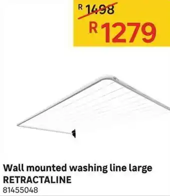 Wall Mounted Washing Line Large Retractaline