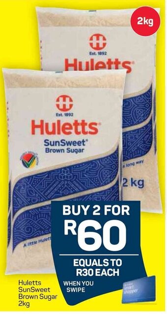Pick n Pay Huletts SunSweet Brown Sugar 2kg offer