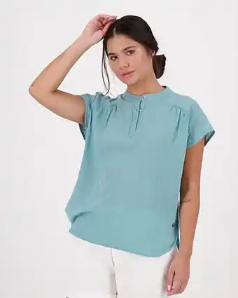 Cape Union Mart Old khaki women's heather popover blouse offer