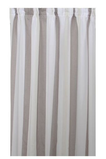 Sheet Street Sheer stripe lined curtain l218xw230cm offer