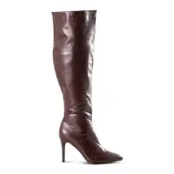 Women's brown knee high boot