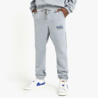 Men's grey melange co-ord butterfly print joggers