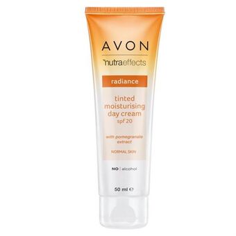 AVON Nutraeffects radiance tinted moisturising day cream spf 20 50ml offer