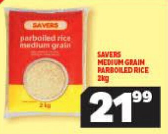 Usave Savers Medium Grain Parboiled Rice 2kg offer