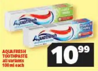 Aqua Fresh Toothpaste 100ml