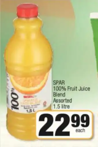 Spar Spar 100% Fruit Juice Blend Assorted 1.5 Litre offer