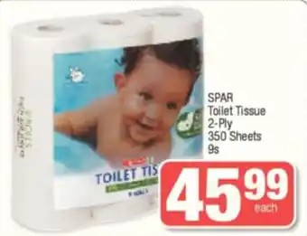 Spar Spar Toilet Tissue 2-Ply 350 sheets 9s offer