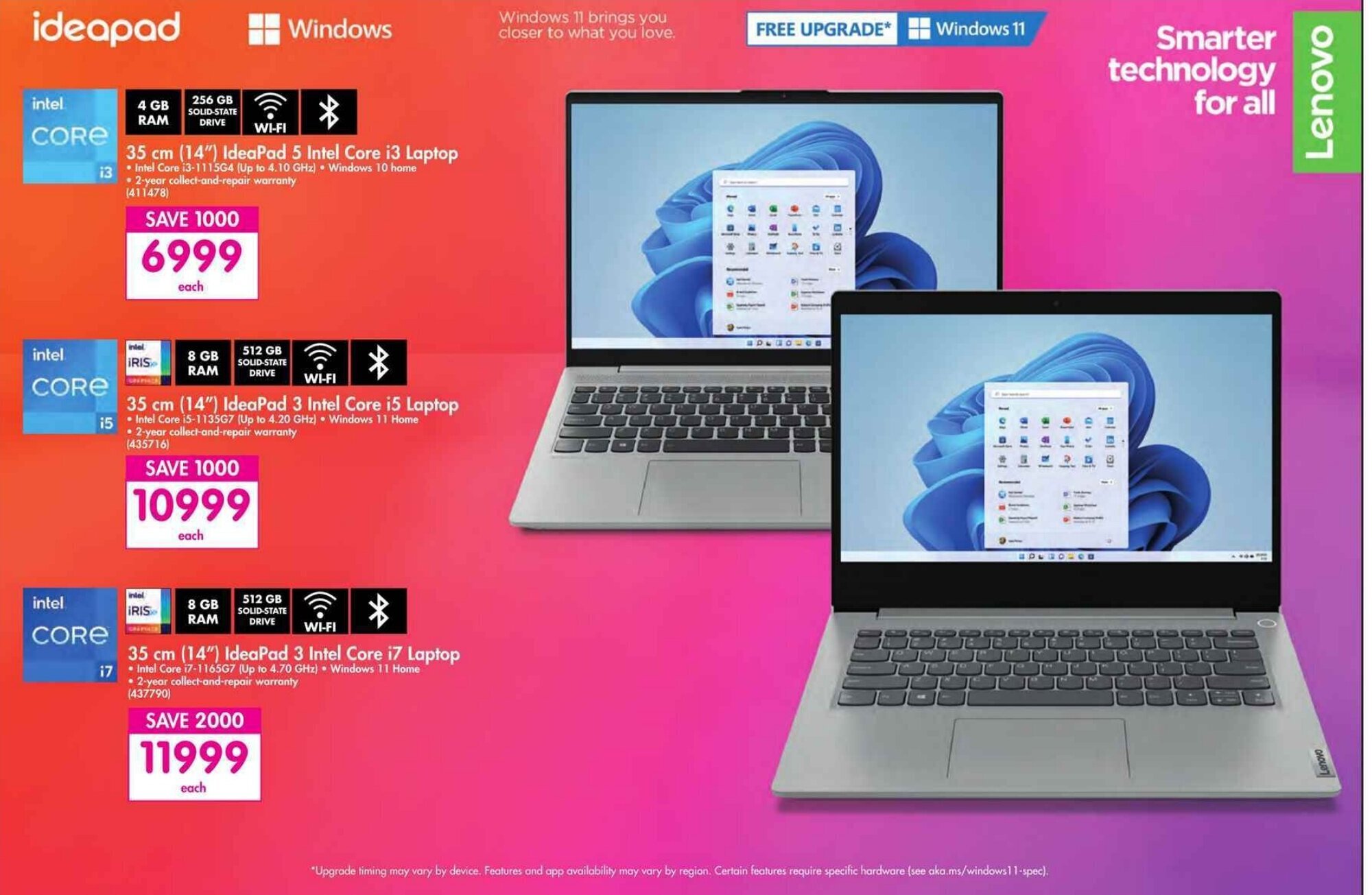 IdeaPad 35cm 14" 5 Intel Core i3 Laptop offer at Makro