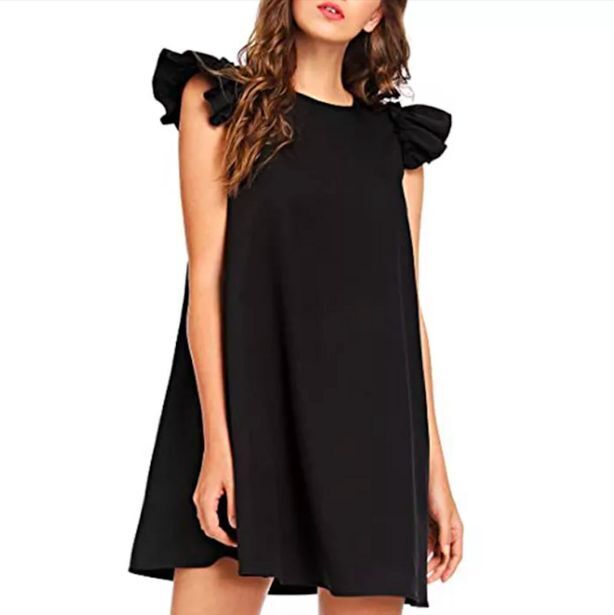 OneDayOnly Ladies baby doll dress with ruffle sleeves offer