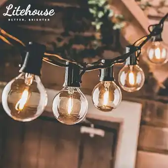 5m 16led plug-in bulb string light warm white