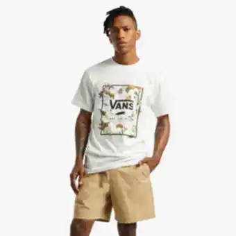 Sportscene Vans men's range relaxed elastic khaki shorts offer