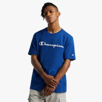 Sportscene Champion men's cobalt blue t-shirt offer