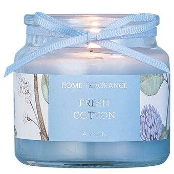 AVON Fresh cotton jar candle 80 grams offer
