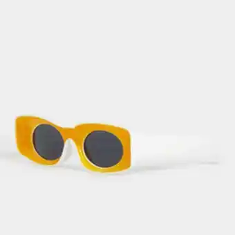 The FIX Men's yellow hollow lens sunglasses offer