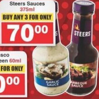 Frontline Steers Sauces 375ml offer