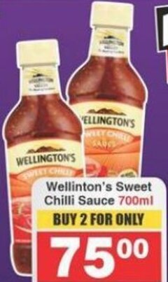 Wellington's Sweet Chilli Sauce 700ml