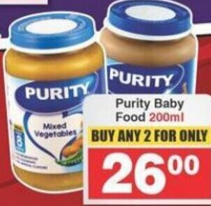 Frontline Purity Baby Food 200ml offer