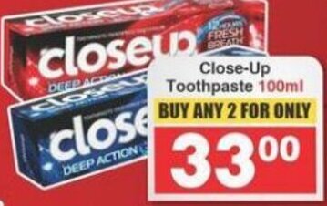 Frontline Close-Up Toothpaste 100ml offer