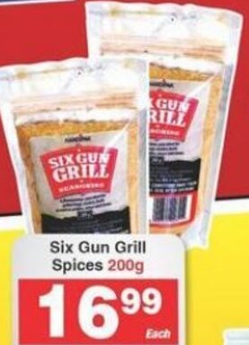 Six Gun Grill Spices 200g