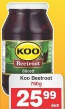 Koo Beetroot 780g