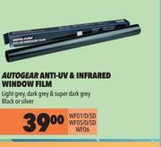 Autogear anti uv & infrared window film wf01/d/sd/wf05/d/sd/wf06