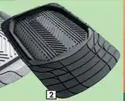 Autogear rubber mats with trough lip front ma24bk/gy