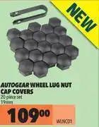 Midas Autogear wheel lug nut cap covers 20 piece set 19mm wlnc01 offer