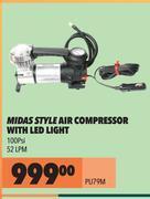 Midas Midas style air compressor with led light pu79m offer