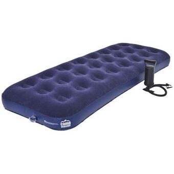 Game Campmaster single flocked airbed and pump offer