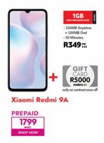 Makro Xiaomi Redmi 9A offer