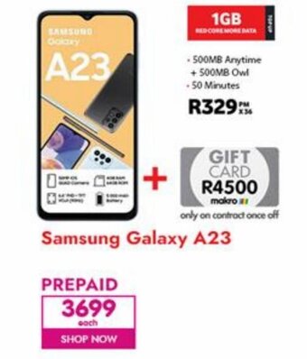 Makro Samsung Galaxy A23 offer