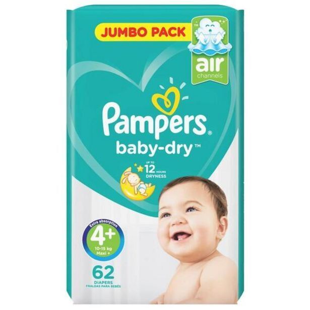 Game Pampers ab jumbo maxi plus size 4+ 62s offer