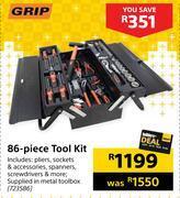 Builders Warehouse Grip 86-piece tool kit offer